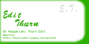edit thurn business card